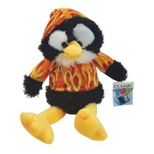Classic Toy Co. Plush Penguin In Flame Hoodie 15" Stuffed Animal Toy